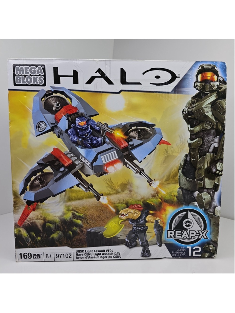 SEALED Mega Bloks 97102 Halo UNSC Light Assault VTOL 169PC Damaged BOX